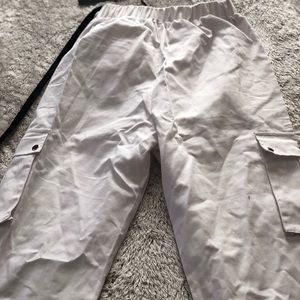 White Cargo Pants
